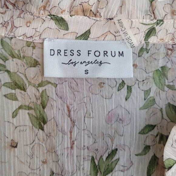 Cream Green Long Sleeve Fairycore Maxi Dress by Dress Forum Los Angeles size S - Picture 8 of 13